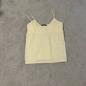 Brandy Melville light cream dotted cami